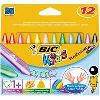 bic kids plastidecor crayons assorted pack 12