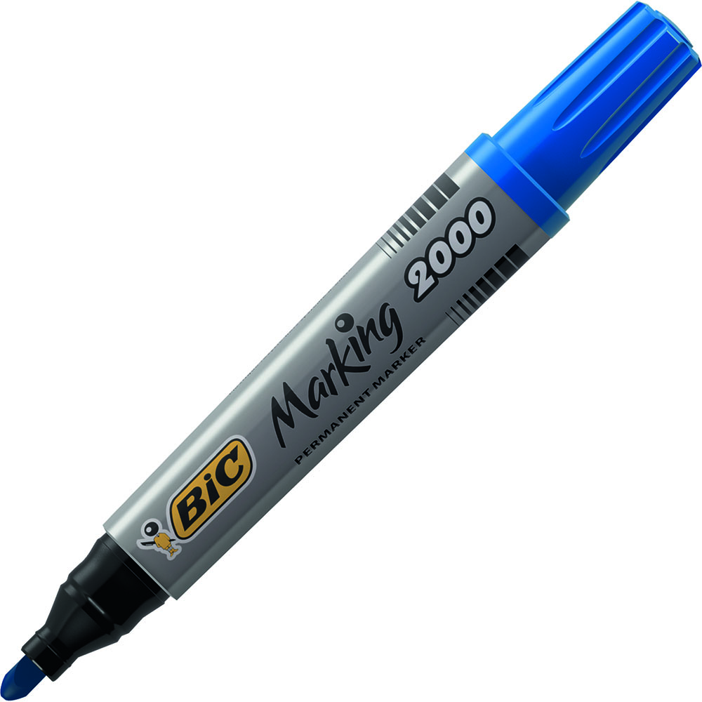 Image for BIC MARKING 2000 ECOLUTIONS PERMANENT MARKER BULLET 1.7MM BLUE from Albany Office Products Depot