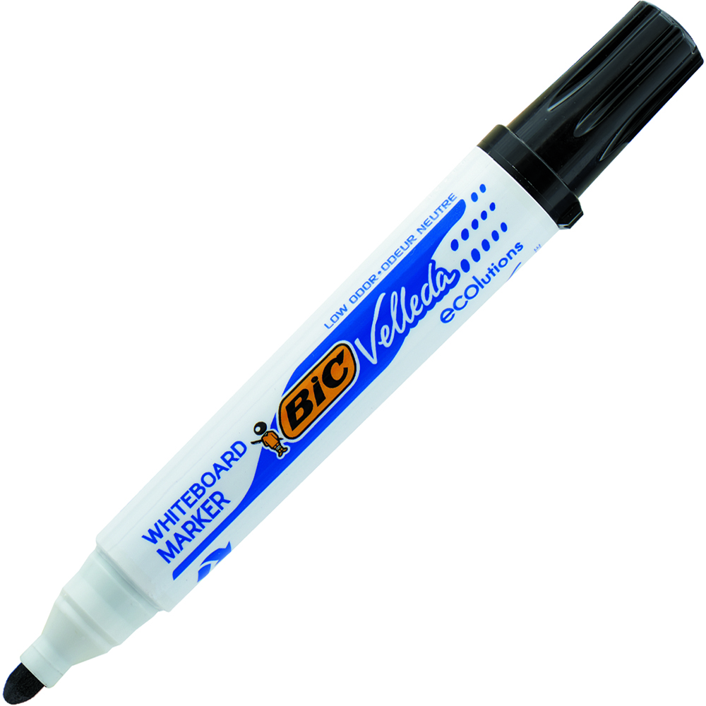 Image for BIC VELLEDA ECOLUTIONS WHITEBOARD MARKER BULLET BLACK from Total Supplies Pty Ltd