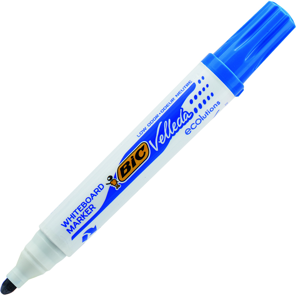 Image for BIC VELLEDA ECOLUTIONS WHITEBOARD MARKER BULLET BLUE from MOE Office Products Depot Mackay & Whitsundays