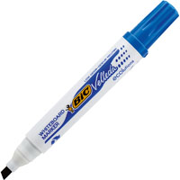 bic velleda ecolutions whiteboard marker chisel blue