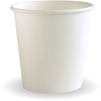biopak biocup cup 120ml white pack 50