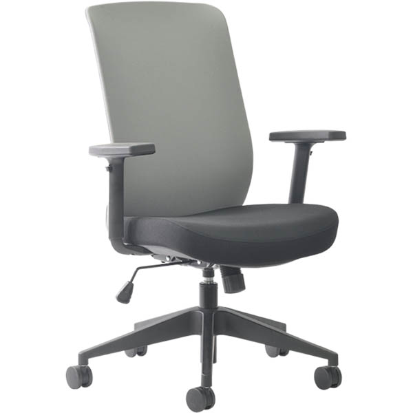 Image for BURO MONDO GENE TASK CHAIR HIGH BACK ARMS GREY from Total Supplies Pty Ltd