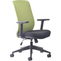 buro mondo gene task chair high back arms green