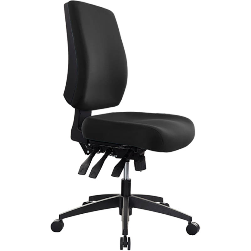 Image for BURO TIDAL CHAIR MEDIUM BACK BLACK from Barkers Rubber Stamps & Office Products Depot