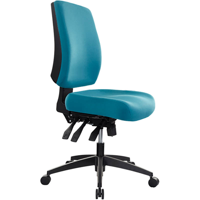 Image for BURO TIDAL CHAIR MEDIUM BACK TEAL from Barkers Rubber Stamps & Office Products Depot