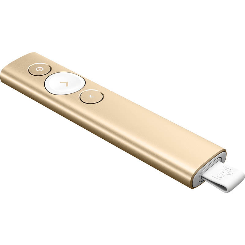 Image for LOGITECH SPOTLIGHT PRESENTATION REMOTE GOLD from Total Supplies Pty Ltd