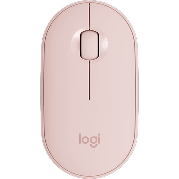 Image for LOGITECH M350 PEBBLE WIRELESS AND BLUETOOTH MOUSE OFF ROSE from Office Products Depot