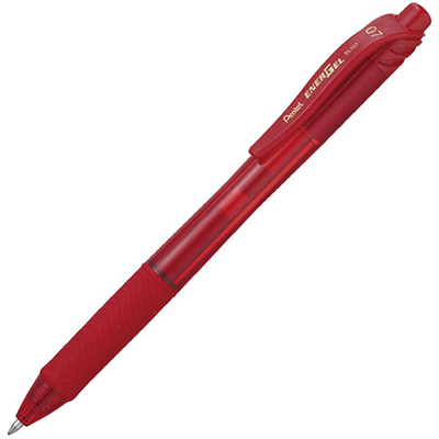 Image for PENTEL BL107 ENERGEL-X RETRACTABLE GEL INK PEN 0.7MM RED from Albany Office Products Depot