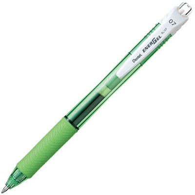 Image for PENTEL BL107 ENERGEL-X RETRACTABLE GEL INK PEN 0.7MM GREEN from Albany Office Products Depot