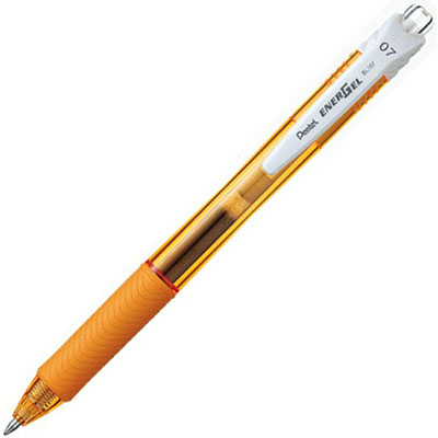 Image for PENTEL BL107 ENERGEL-X RETRACTABLE GEL INK PEN 0.7MM ORANGE from Albany Office Products Depot