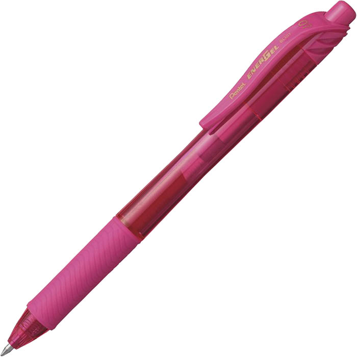 Image for PENTEL BL107 ENERGEL-X RETRACTABLE GEL INK PEN 0.7MM PINK from MOE Office Products Depot Mackay & Whitsundays