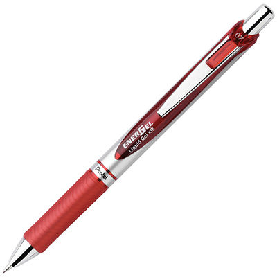 Image for PENTEL BL77 ENERGEL RETRACTABLE GEL INK PEN 0.7MM RED from Office Products Depot