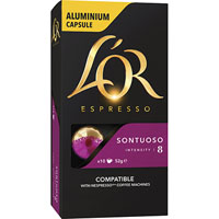 l'or espresso nespresso compatible coffee capsules sontuoso pack 10