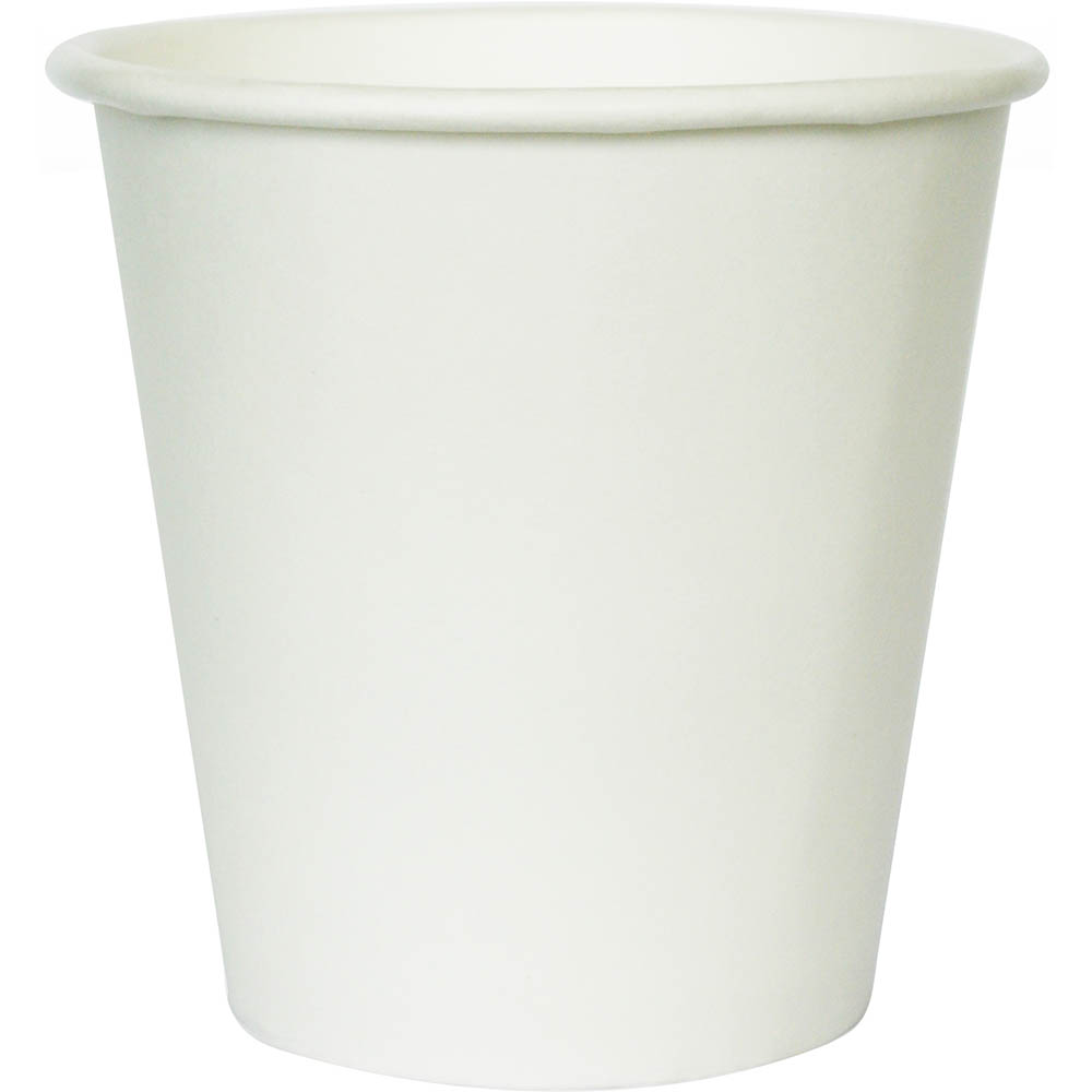 Image for BIOPAK BIOCUP SINGLE WALL CUP WHITE 230ML PACK 50 from Ross Office Supplies Office Products Depot