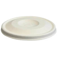 biopak biocane flat lid 90mm white pack 50
