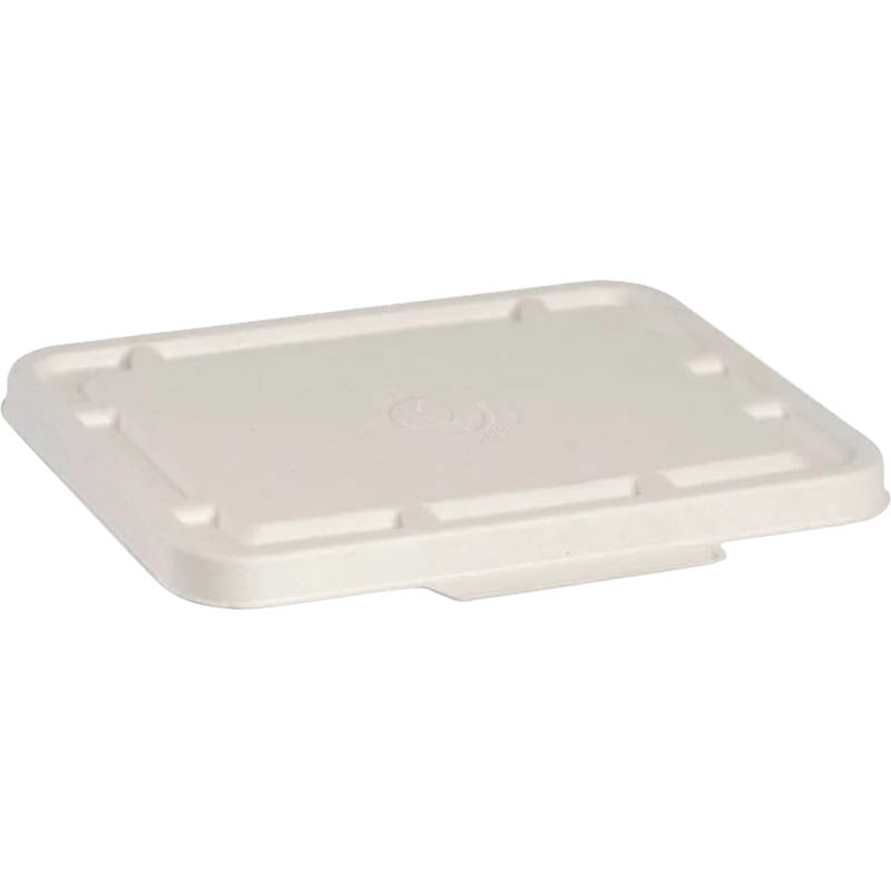 Image for BIOPAK BIOCANE TAKEAWAY LID 2 AND 3 COMPARTMENT WHITE PACK 125 from Ross Office Supplies Office Products Depot