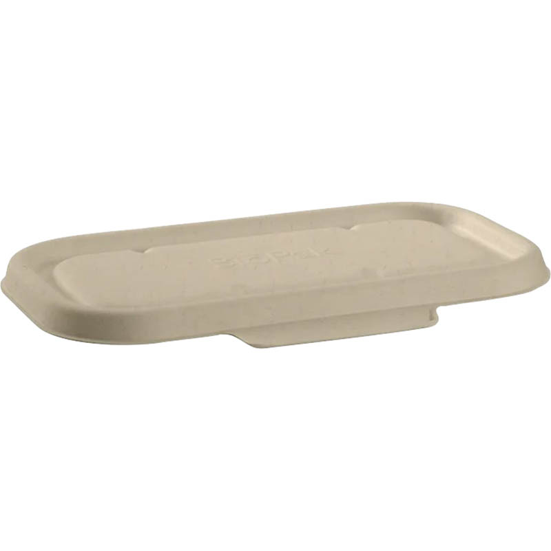 Image for BIOPAK BIOCANE TAKEAWAY LID 230 X 130MM NATURAL PACK 125 from MOE Office Products Depot Mackay & Whitsundays
