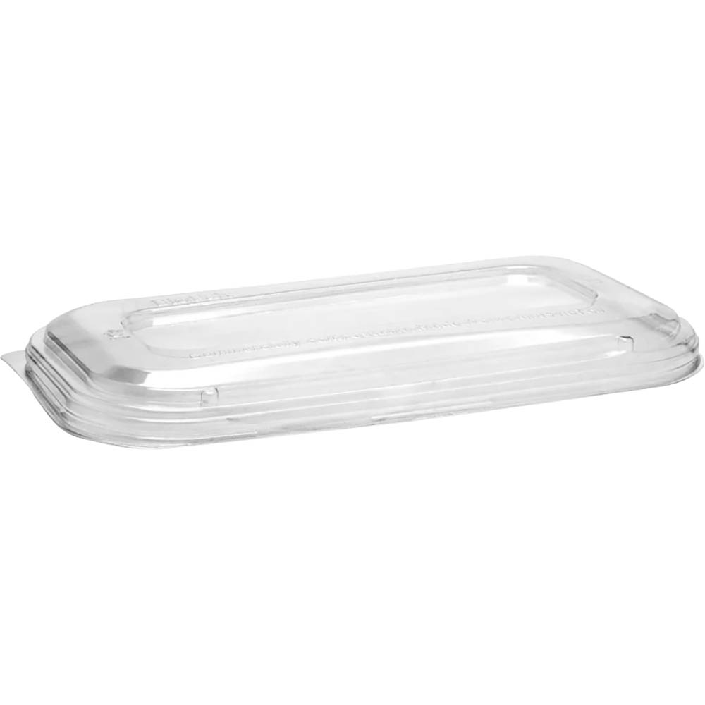 Image for BIOPAK LUNCH BOX TAKEAWAY LID 226 X 126MM CLEAR PACK 50 from Ross Office Supplies Office Products Depot