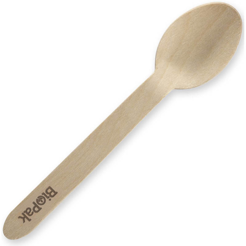 Image for BIOPAK COATED 100% WOOD SPOON 160MM PACK 100 from Office Products Depot