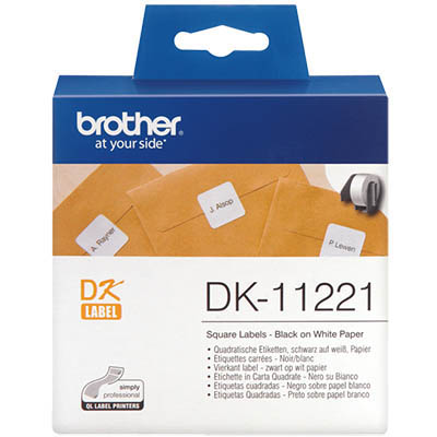 Image for BROTHER DK-11221 LABEL ROLL SQUARE 23MM WHITE ROLL 1000 from Margaret River Office Products Depot