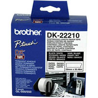 brother dk-22210 continuous paper label roll 29mm x 30.48m white