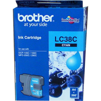 Image for BROTHER LC38C INK CARTRIDGE CYAN from Ross Office Supplies Office Products Depot
