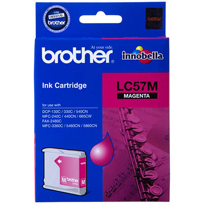 Image for BROTHER LC57M INK CARTRIDGE MAGENTA from Office Business Office Products Depot