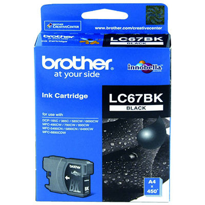 Image for BROTHER LC67BK INK CARTRIDGE BLACK from MOE Office Products Depot Mackay & Whitsundays