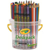 crayola essential crayons/pencils/markers assorted classpack 60
