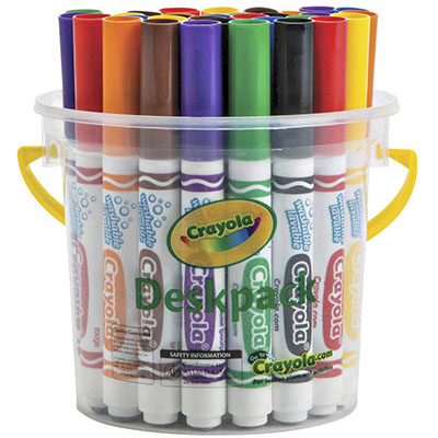 Image for CRAYOLA WASHABLE MARKERS CLASSIC ASSORTED CLASSPACK 32 from Margaret River Office Products Depot