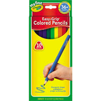 crayola my first junior triangular coloured pencils assorted pack 10
