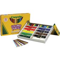 crayola standard coloured pencils 3.3mm assorted classpack 240