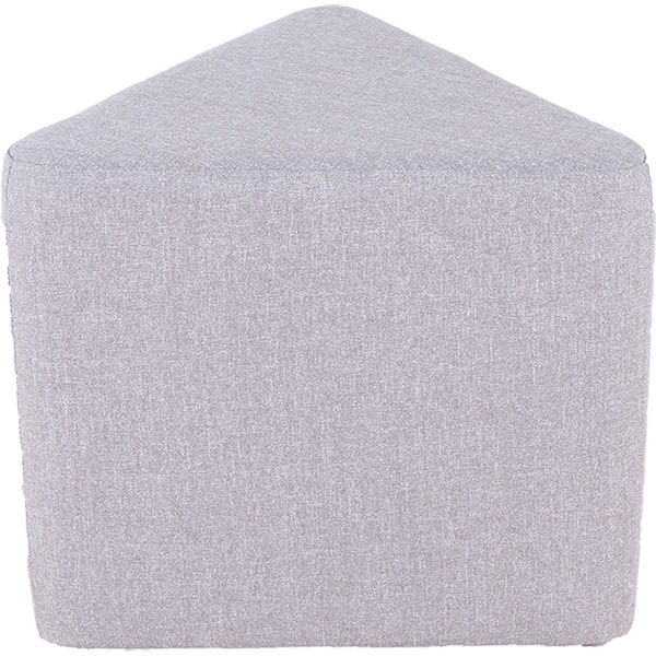 Image for BURO YORK OTTOMAN TRIANGLE LIGHT GREY from Total Supplies Pty Ltd