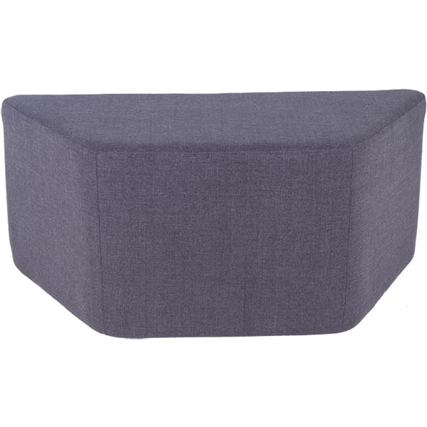 Image for BURO YORK OTTOMAN TRAPEZIOD CHARCOAL from Office Products Depot