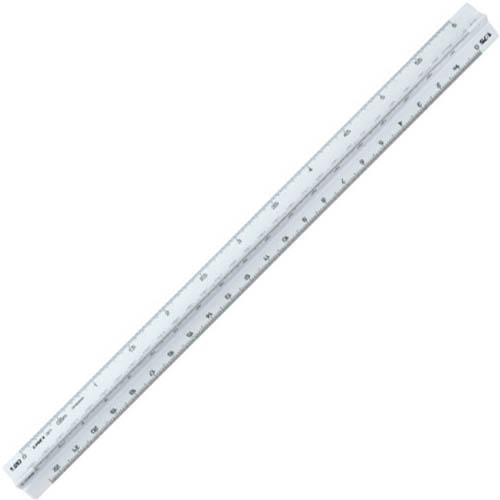 Image for LINEX 321 TRIANGULAR SCALE RULER 300MM WHITE from Albany Office Products Depot