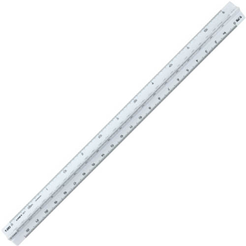 Image for LINEX 322 TRIANGULAR SCALE RULER 300MM WHITE from Office Business Office Products Depot