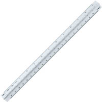 linex 322 triangular scale ruler 300mm white