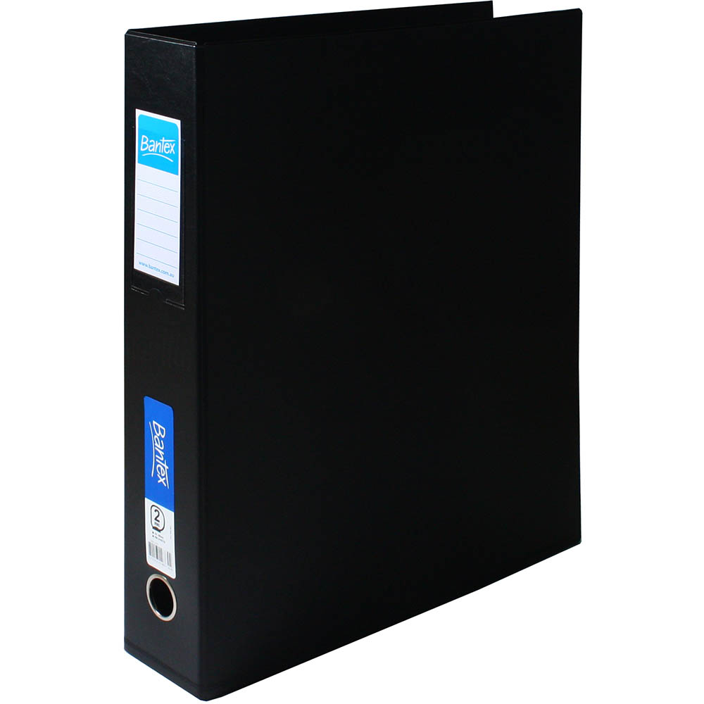 Image for BANTEX RING BINDER PP 2D 65MM A3 BLACK from Ross Office Supplies Office Products Depot