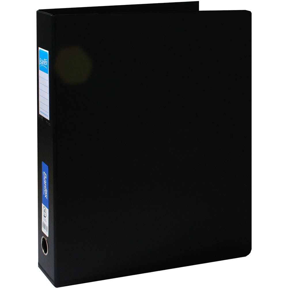 Image for BANTEX RING BINDER PP 4D 65MM A3 BLACK from Ross Office Supplies Office Products Depot