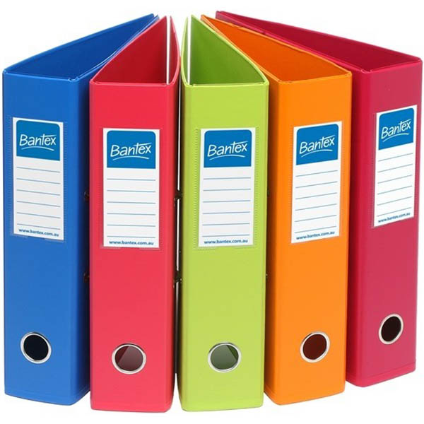 Image for BANTEX LEVER ARCH FILE FRUITS PVC A4 ASSORTED PACK 10 from Office Products Depot
