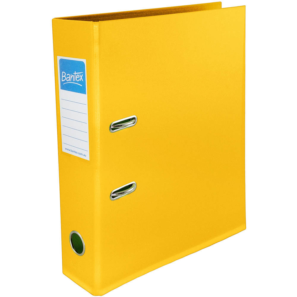 Image for BANTEX LEVER ARCH FILE PP 75MM A4 YELLOW from MOE Office Products Depot Mackay & Whitsundays