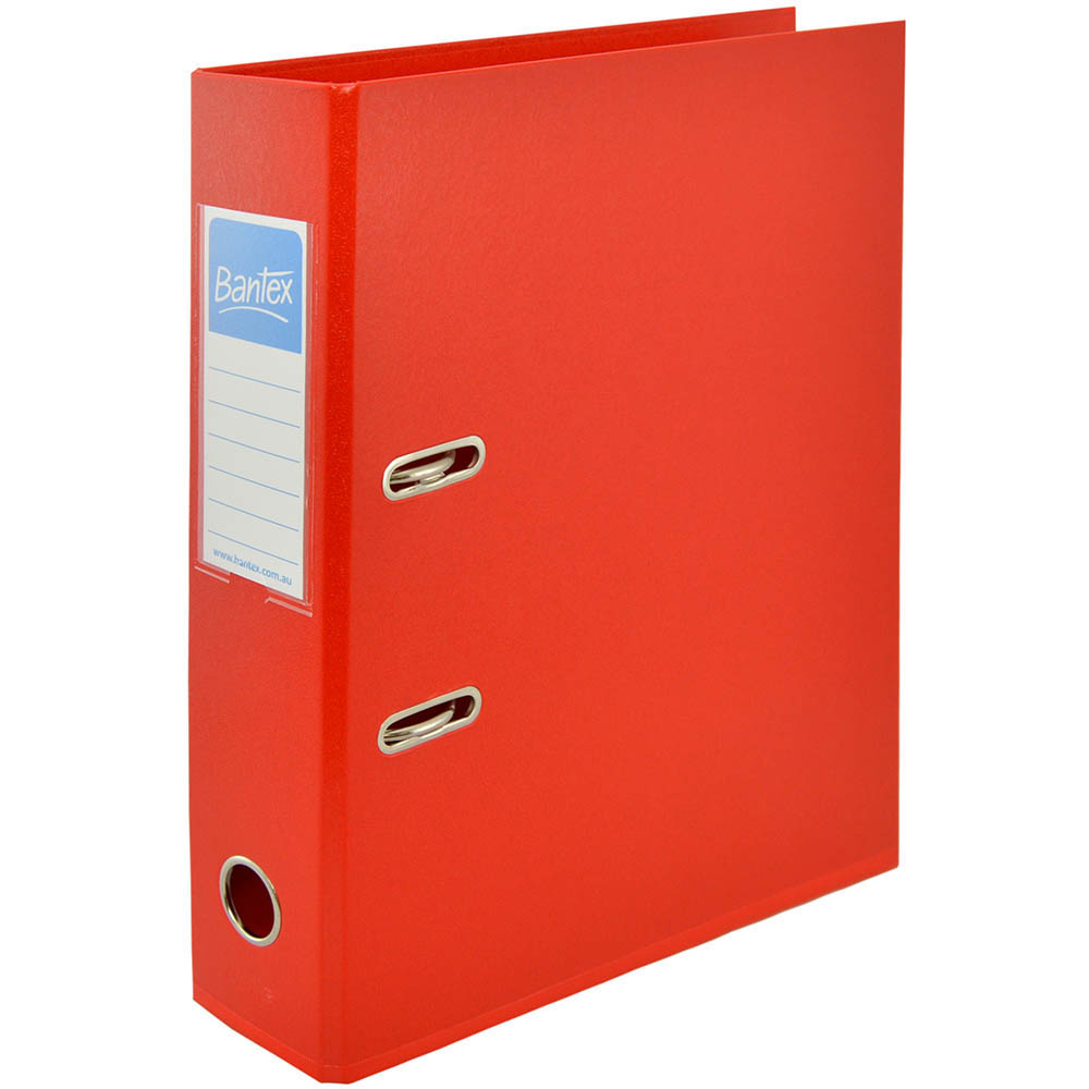 Image for BANTEX LEVER ARCH FILE 70MM A4 RED from Total Supplies Pty Ltd