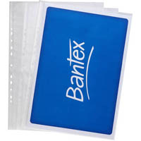 bantex tough sheet protectors 120 micron a3 clear pack 25