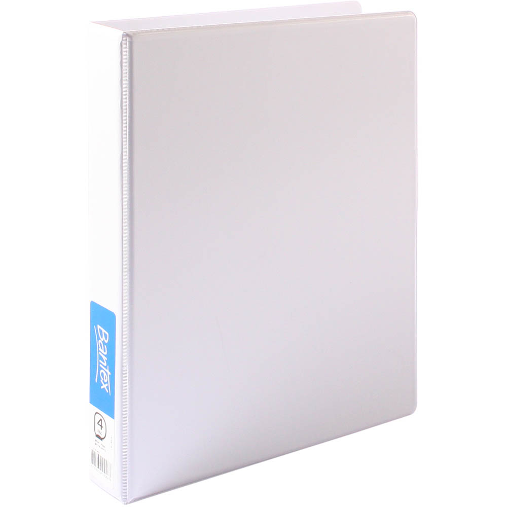 Image for BANTEX INSERT RING BINDER PP 4D 25MM A4 WHITE from Office Products Depot