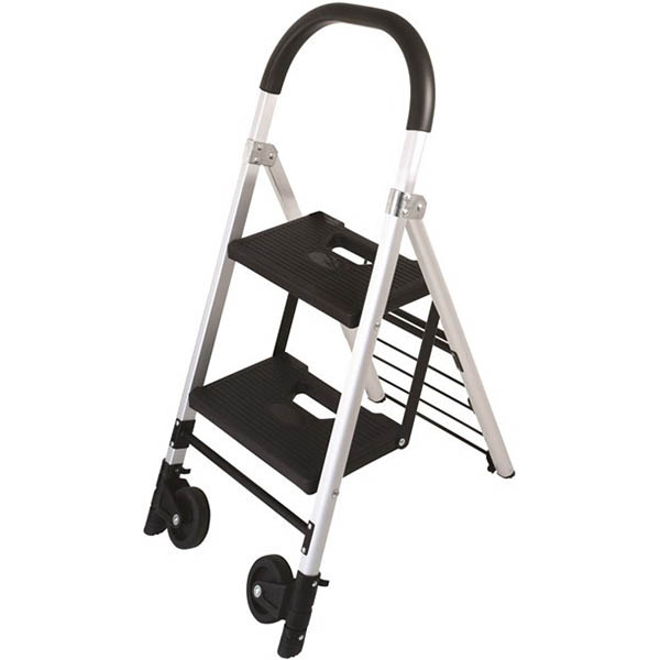 Image for DURUS FOLDING 2 STEP LADDER AND CART from MOE Office Products Depot Mackay & Whitsundays