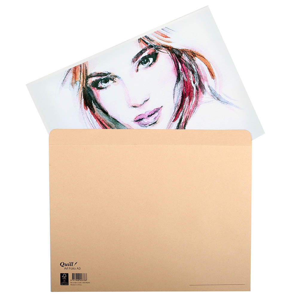 Image for QUILL KRAFT FOLIO WITH FLAP A3 from Office Products Depot
