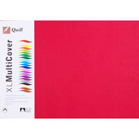 quill cover paper 125gsm a3 red pack 250