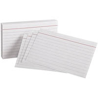 quill ruled system cards 210gsm 127 x 76mm white pack 100