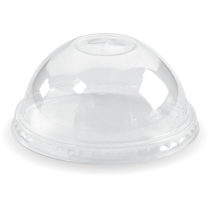 Image for BIOPAK BIOCUP PLA DOME X-SLOT CUP LID FITS 300-700ML CLEAR PACK 100 from MOE Office Products Depot Mackay & Whitsundays